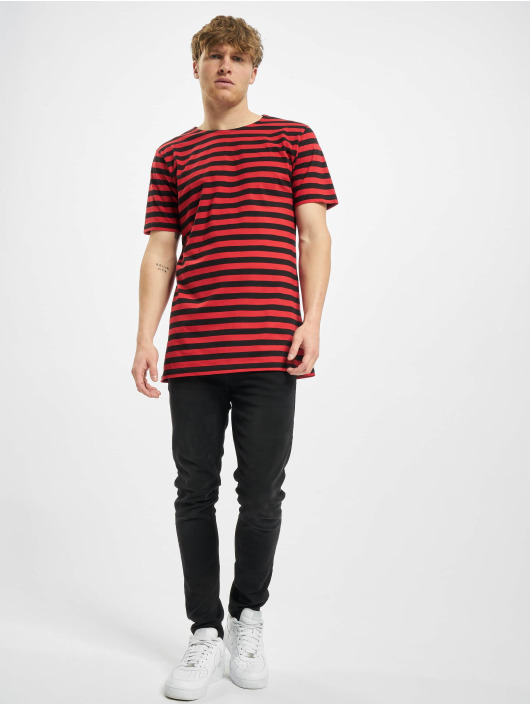 Urban Classics T-Shirt Stripe Tee red