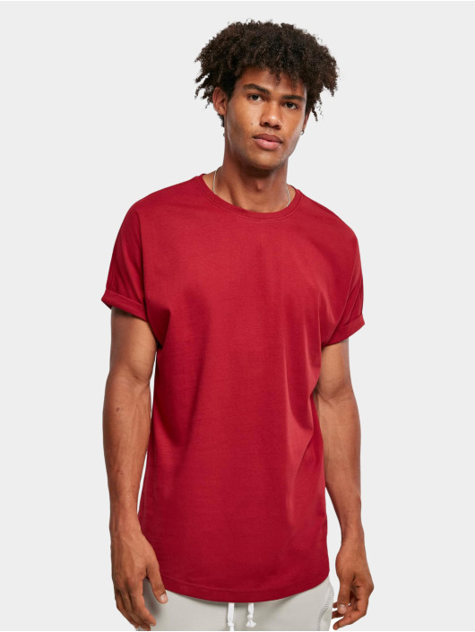 Urban Classics T-Shirt Long Shaped Turnup rouge
