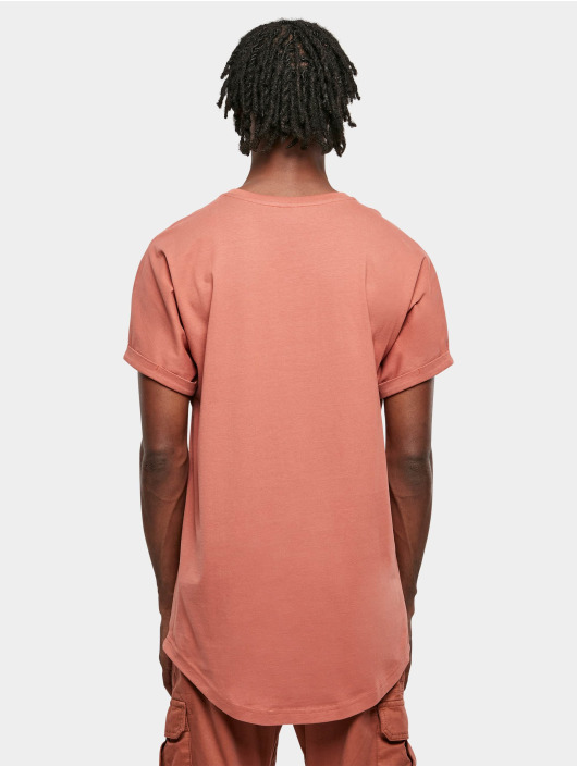 Urban Classics T-Shirt Long Shaped Turn Up rouge