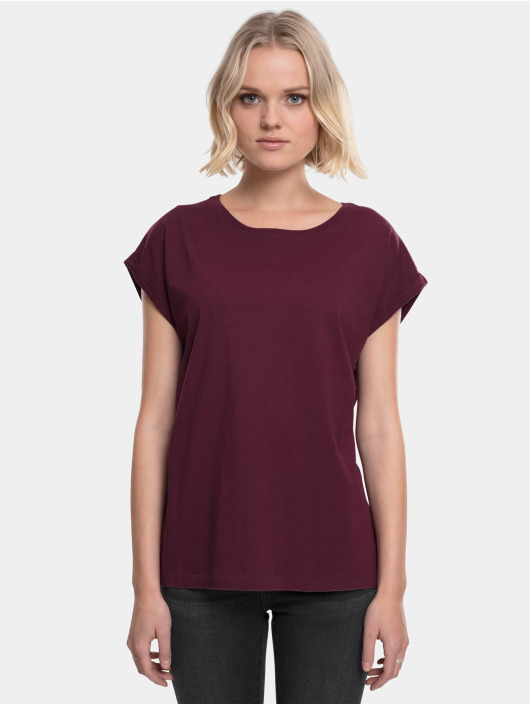 Urban Classics T-Shirt Ladies Extended Shoulder rouge