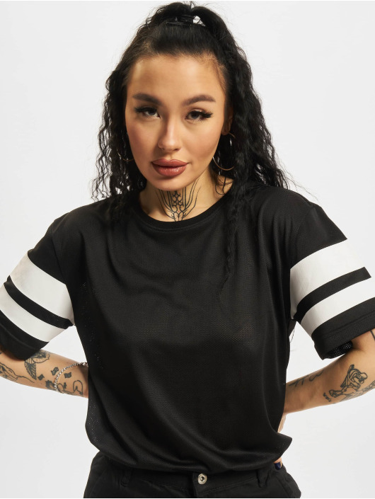 Urban Classics T-Shirt Stripe Mesh schwarz
