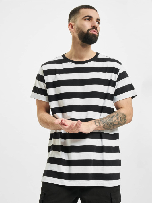 Urban Classics T-Shirt Block Stripe schwarz