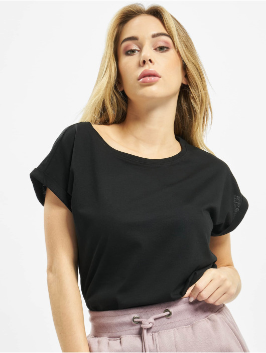 Urban Classics T-Shirt Ladies Organic Extended schwarz