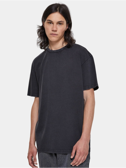 Urban Classics Herren T-Shirt Heavy Oversized Acid Wash in schwarz