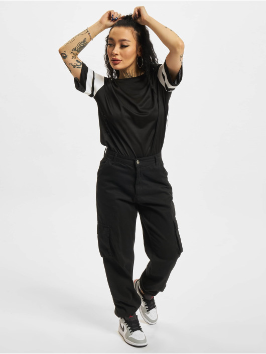 Urban Classics T-shirt Stripe Mesh svart