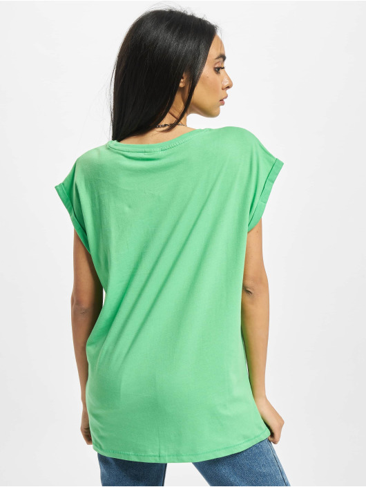 Urban Classics T-shirt Ladies Extended Shoulder verde