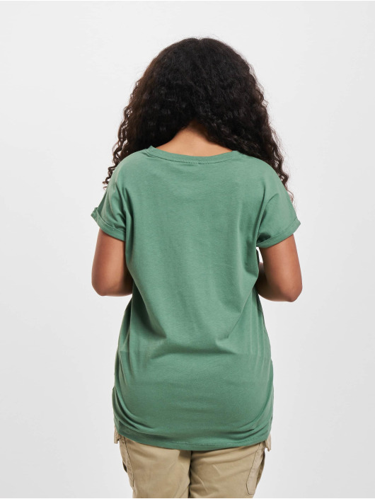 Urban Classics T-shirt Girls Organic Extended Shoulder verde