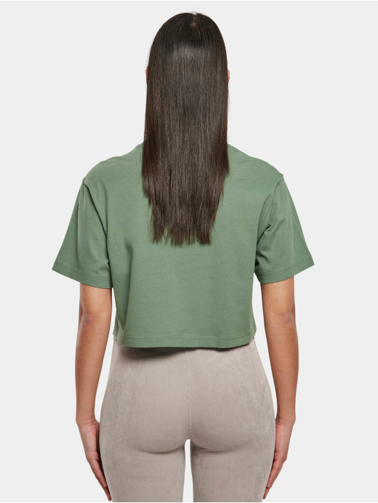 Urban Classics T-Shirt Ladies Short Oversize vert