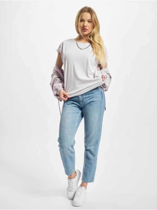 Urban Classics T-shirt Ladies Organic Extended Shoulder viola