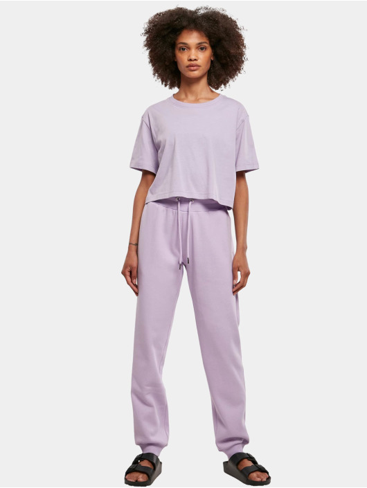 Urban Classics T-Shirt Ladies Short Oversized violet