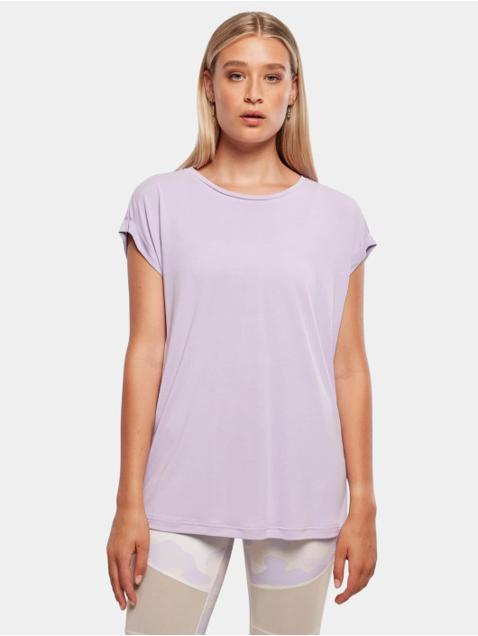 Urban Classics T-Shirt Ladies Modal Extended Shoulder violet