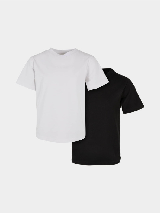 Urban Classics Kinder T-Shirt Boys Organic Basic 2-Pack in weiß