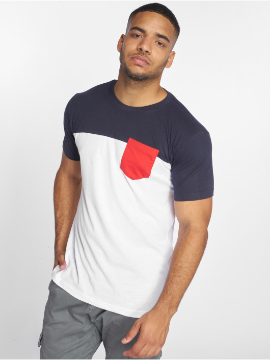 Urban Classics T-Shirt 3-Tone Pocket weiß