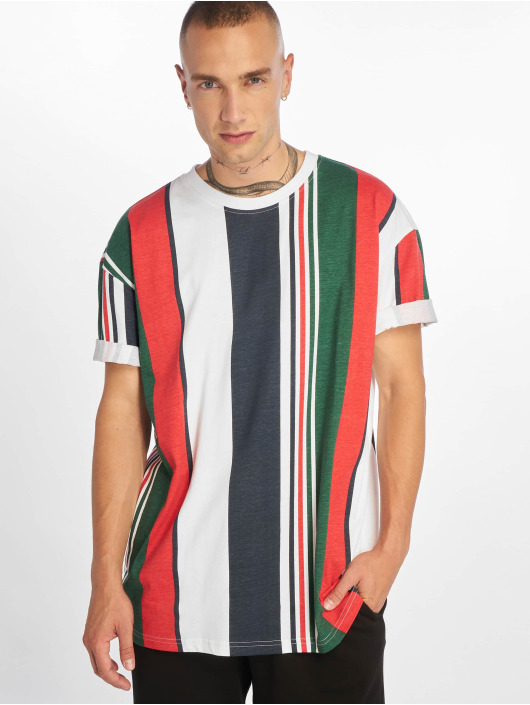 Urban Classics T-Shirt Heavy Oversized Big Stripe weiß