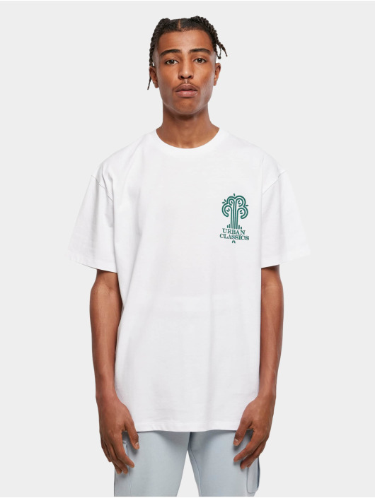 Urban Classics Herren T-Shirt Organic Tree Logo in weiß