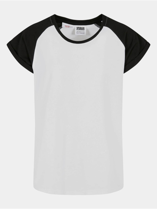 Urban Classics T-Shirt Girls Contrast Raglan 2-Pack weiß