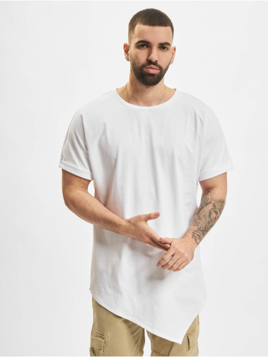 Urban Classics T-Shirt Asymetric Long white