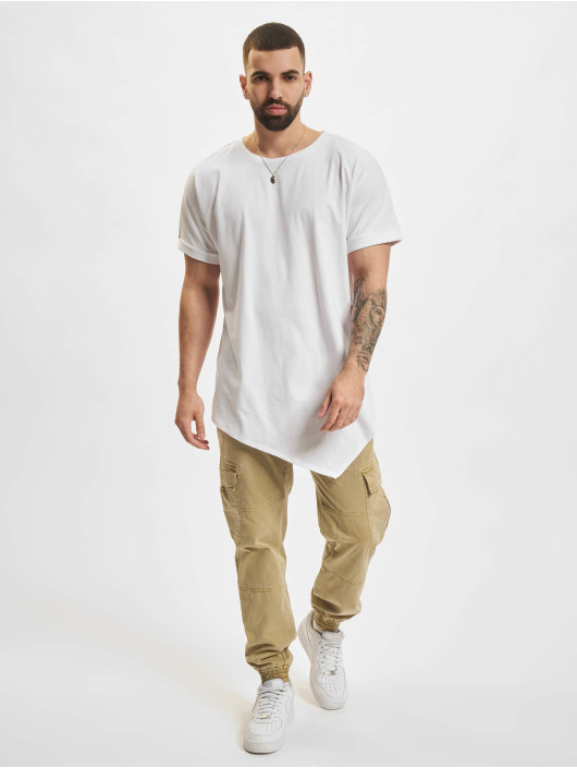 Urban Classics T-Shirt Asymetric Long white
