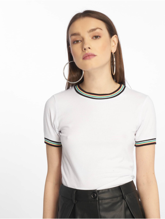 Urban Classics T-Shirt Short Multicolor Rib white