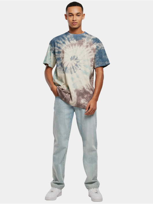 Urban Classics t-shirt Oversize Tie Dye wit