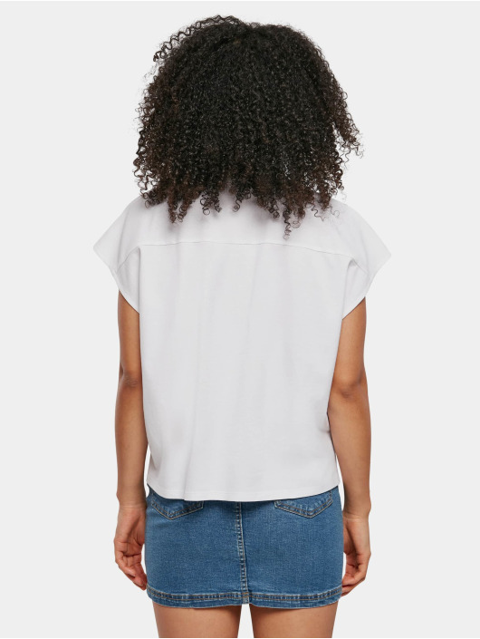 Urban Classics t-shirt Ladies Oversized Extended Shoulder Polo wit