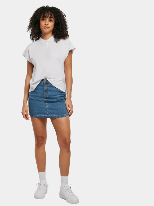 Urban Classics t-shirt Ladies Oversized Extended Shoulder Polo wit