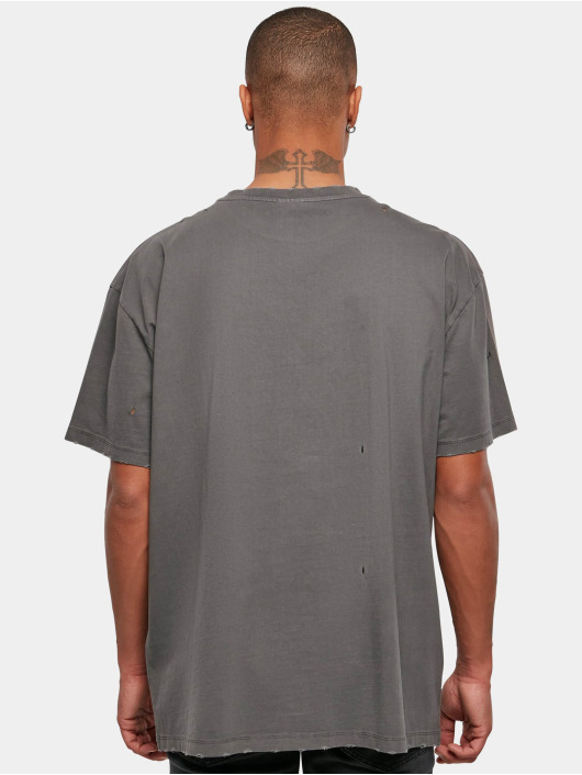 Urban Classics t-shirt Oversized Distressed zwart