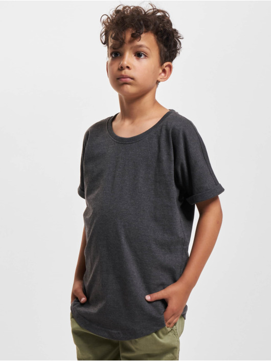 Urban Classics T-shirts Boys Long Shaped Turnup grå