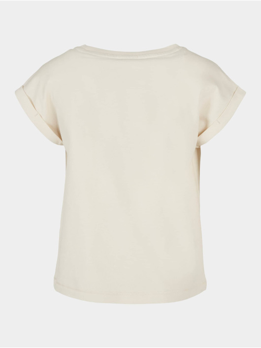 Urban Classics T-Shirty Girls Organic Extended Shoulder bezowy