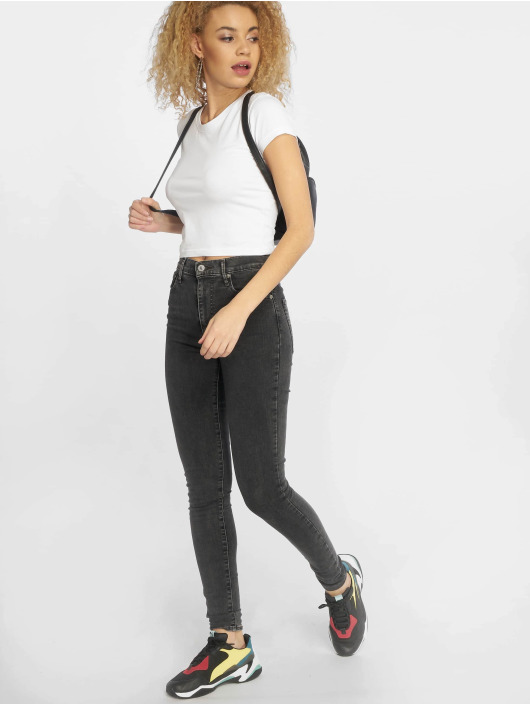 Urban Classics T-Shirty Stretch Jersey Cropped bialy
