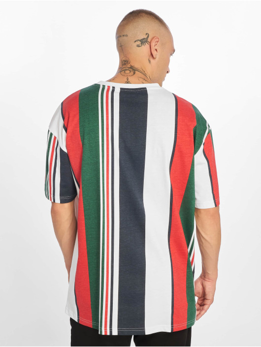 Urban Classics T-Shirty Heavy Oversized Big Stripe bialy