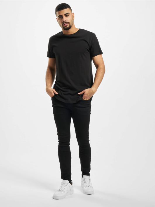 Urban Classics T-Shirty Shaped Long czarny