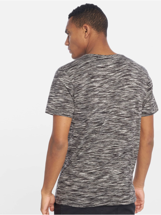 Urban Classics T-Shirty Striped Melange czarny