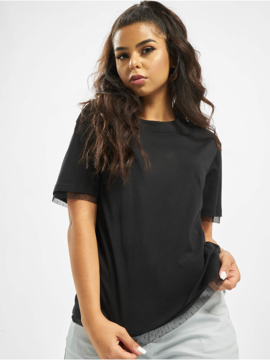 Urban Classics T-Shirty Boxy Lace czarny