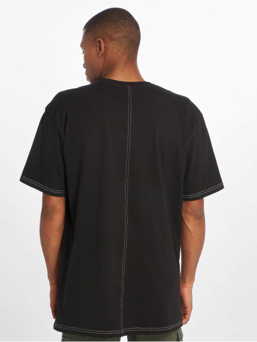 Urban Classics T-Shirty Heavy Oversized Contrast Stitch czarny