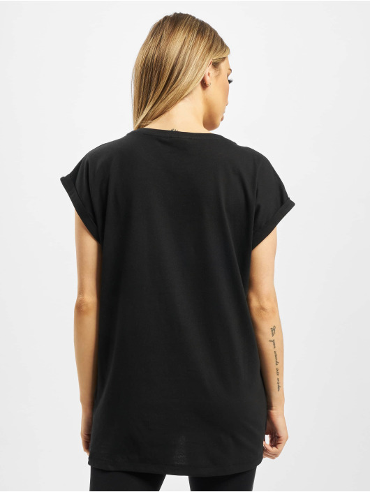 Urban Classics T-Shirty Ladies Extended Shoulder 3-Pack czarny