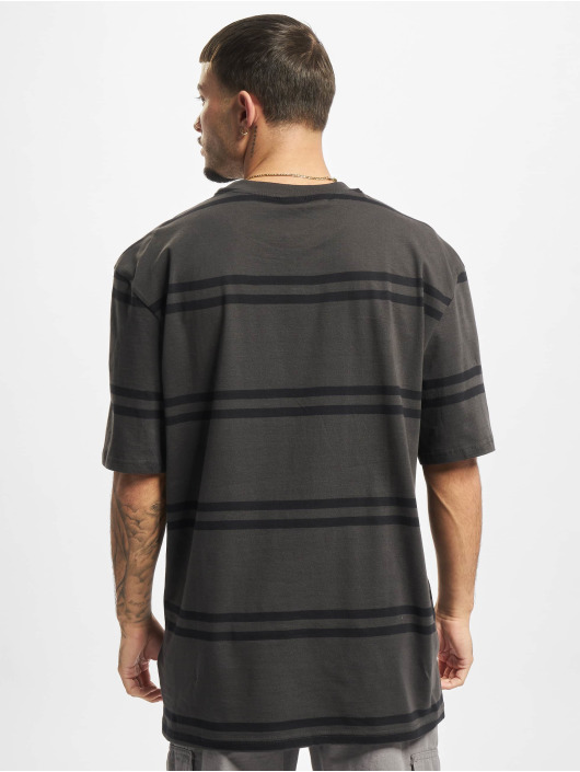 Urban Classics T-Shirty Oversized Striped czarny