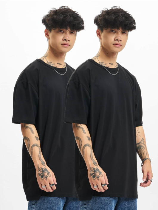 Urban Classics T-Shirty Oversized 2-Pack czarny