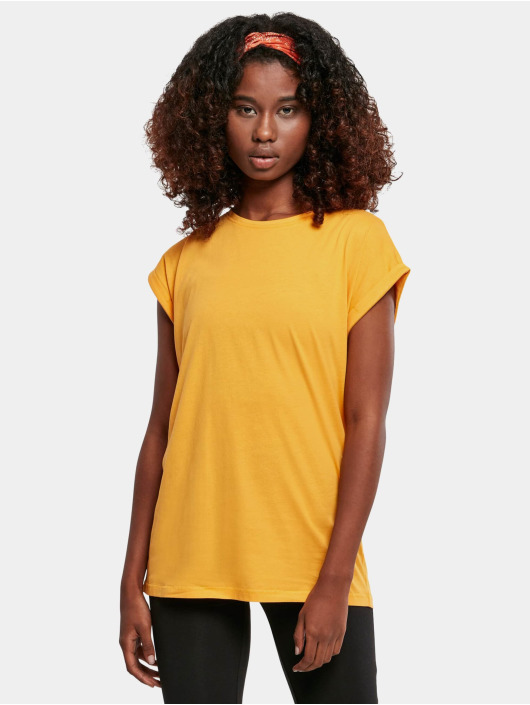 Urban Classics T-Shirty Ladies Extended Shoulder pomaranczowy