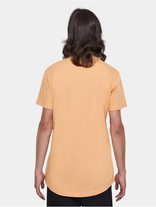 Urban Classics T-Shirty Shaped Long pomaranczowy