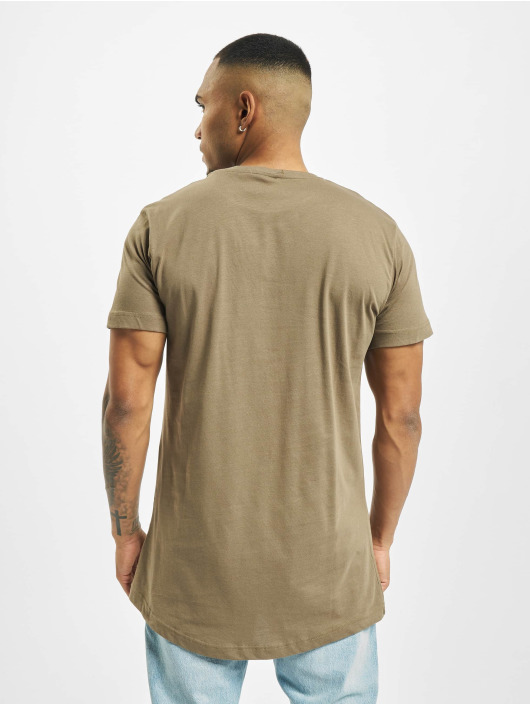 Urban Classics T-Shirty Shaped Oversized Long zielony