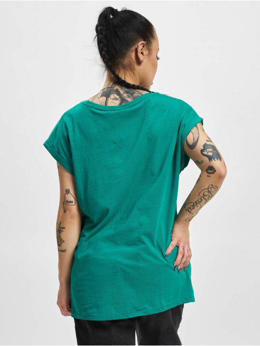 Urban Classics T-Shirty Extended Shoulder zielony