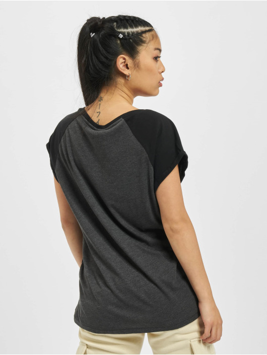 Urban Classics T-skjorter Contrast Raglan grå