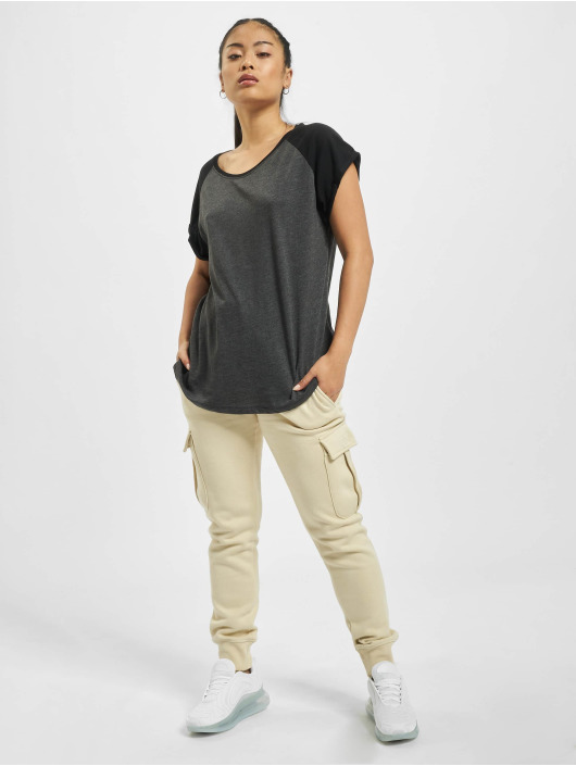 Urban Classics T-skjorter Contrast Raglan grå