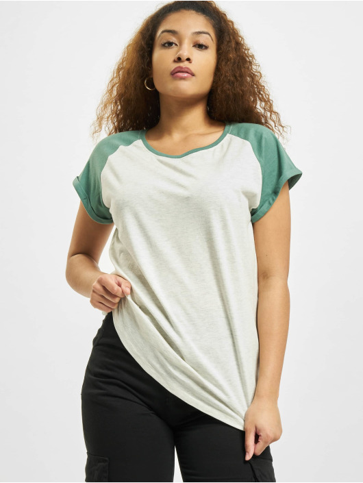 Urban Classics T-skjorter Contrast Raglan grå