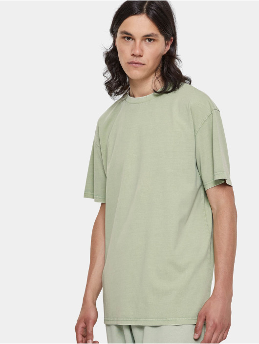 Urban Classics T-skjorter Heavy Oversized Acid Wash grøn