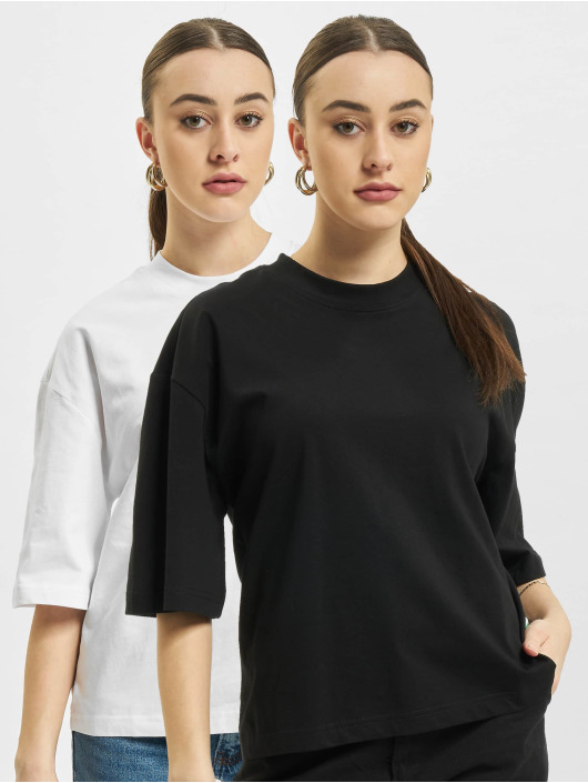 Urban Classics T-skjorter Organic Oversized 2-Pack hvit