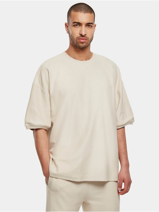 Urban Classics T-skjorter Rib Terry Boxy khaki