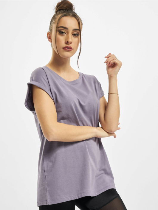 Urban Classics T-skjorter Ladies Extended Shoulder lilla