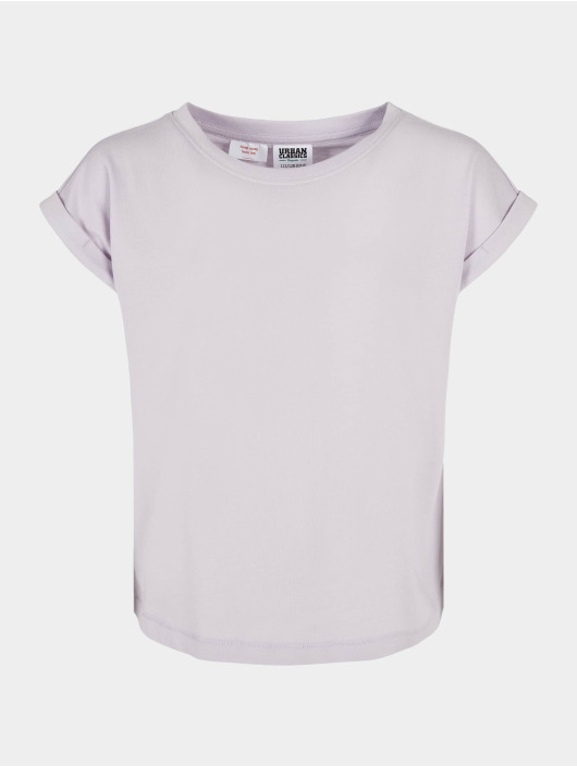 Urban Classics T-skjorter Girls Organic Extended Shoulder lilla
